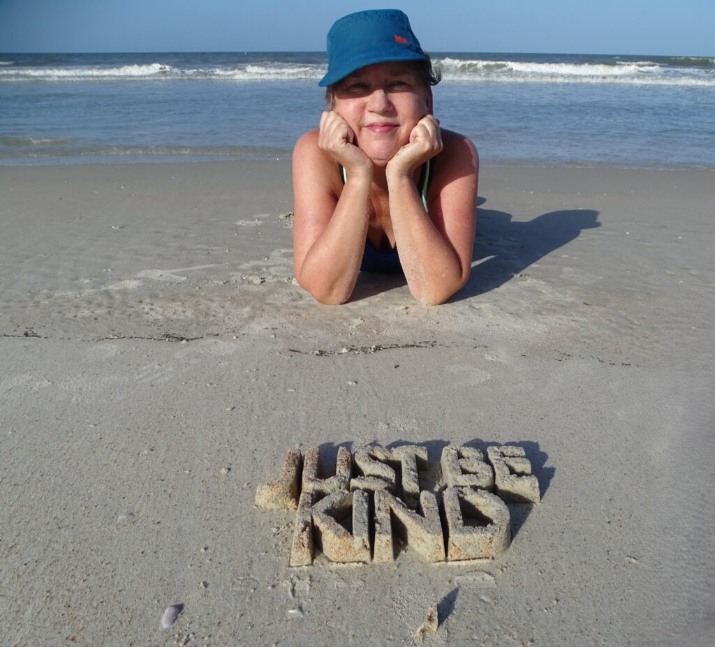 just be kind sand susan lying down